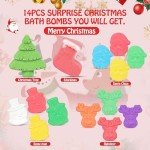Christmas Bath Bombs Gift Set for Kids - 14 Pack