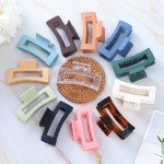 12 Pcs Square Jaw Clips for Hair Accessories