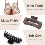 8 Pack Large Hair Claw Clips for Women
