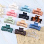 12 Pcs Square Jaw Clips for Hair Accessories