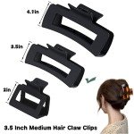 12 Pcs Square Jaw Clips for Hair Accessories
