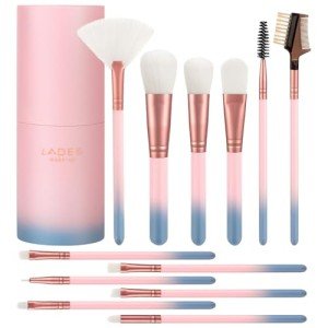 12-Piece Makeup Brush Set with Case