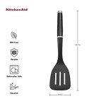 KitchenAid Black Slotted Turner - 13.66 Inches