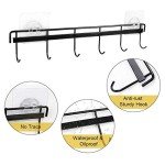 2-Pack Wall Hooks for Kitchen & Bathroom