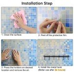 2-Pack Wall Hooks for Kitchen & Bathroom