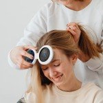 Pocket-Sized Hairbrush with Mirror - Black Floral