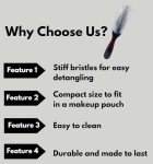 Curly Hair Detangler Brush - Styling Made Easy