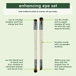 EcoTools Eye Brush Set - Eco-Friendly & Dual-Sided