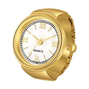 Stylish Unisex Stretch Band Quartz Ring Watch