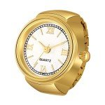 Stylish Unisex Stretch Band Quartz Ring Watch