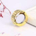 Stylish Unisex Stretch Band Quartz Ring Watch