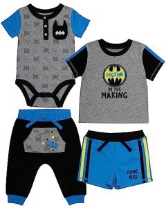 Batman Baby Boys 4-Piece Clothing Set