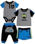 Batman Baby Boys 4-Piece Clothing Set