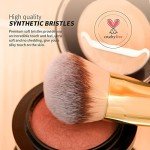 Dual-Ended Makeup Brush for Blending Foundations