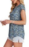 Trendy Floral Short Sleeve Tops for Women