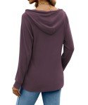 Trendy Maroon Long Sleeve Hoodie for Women