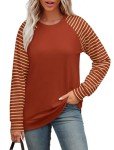 Chic Red Crewneck Sweatshirt for Women
