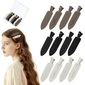 12 No Bend Hair Clips for Styling and Makeup