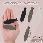 12 No Bend Hair Clips for Styling and Makeup