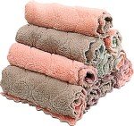 Super Absorbent Microfiber Kitchen Washcloths, 10 Pack