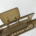 4-Pack Big Rectangle Hair Claw Clips