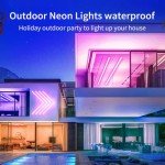 httpsmp 20Ft Neon Rope Lights,Flexible Led Rope Lights Control with App/Remote,Multiple Modes Rope Lights,IP67 Outdoor Waterproof,Music Sync Light Strip for Bedroom