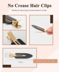 Cute No-Crease Hair Clips for Styling, 8 Pcs