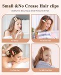 Cute No-Crease Hair Clips for Styling, 8 Pcs
