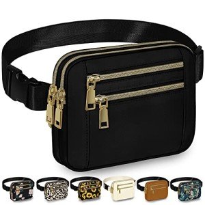 Stylish Waterproof Fanny Pack with 4 Pockets