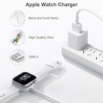 Watch Charger for Apple Watch Charger [Apple MFi Certified] Watch Charger Magnetic iWatch Charger 3.3FT Fast Charging Cable USB A Wall Plug Adapter for Apple Watch Series SE/SE2/9/8/7/6/5/4/3/2