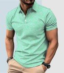 Men's Quick-Dry Golf Polo Shirt - Green