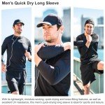 Men's Moisture-Wicking Long Sleeve Workout Tee - Black