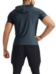 Neleus Men's Dry Fit Hooded Athletic Shirt 3-Pack