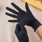Reusable Hair Dye Gloves - 1 Pair, Black