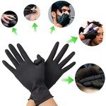 Reusable Hair Dye Gloves - 1 Pair, Black
