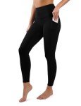 CHARMKING High Waisted Leggings for Women Soft Tummy Control Pants Non See Through Workout Yoga Pants for Running Reg & Plus Size(Black, Large-X-Large,Pocket)