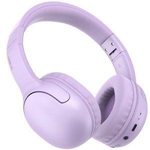 LORELEI B-E5 Kids Bluetooth Headphones, Wireless Headphones for Kids, Foldable 40H Playtime, Bluetooth Headphones with Built-in mic, On Ear Headsets for Child/Teens/School/Tablet(Space Purple)