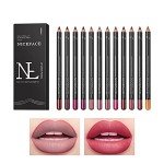 12 Color Lip Liner Pencil Set - Matte Finish