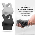 2 Pieces Tank Top for Women, Basic Sleeveless Crop Tops, Going Out Tops Workout Tops Teen Girls Racerback Daily Wearing (US, Alpha, Medium, Regular, Regular, Grey)