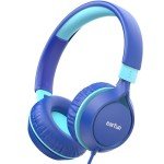 EarFun S1 Kids Headphones, Foldable Wired Headphones for Kids, 85dB Volume Limit, Stereo Sound, Adjustable Headband, Portable Lightweight On-Ear Headphones for School/Travel/Boys/Girls/PC/Tablet