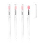 Pink Silicone Lip Brush Set - 4 Pieces
