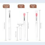 Pink Silicone Lip Brush Set - 4 Pieces