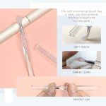 Pink Silicone Lip Brush Set - 4 Pieces