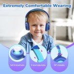 EarFun S1 Kids Headphones, Foldable Wired Headphones for Kids, 85dB Volume Limit, Stereo Sound, Adjustable Headband, Portable Lightweight On-Ear Headphones for School/Travel/Boys/Girls/PC/Tablet