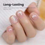 Rainbow Cat Eye Gel Nail Polish - Holographic Glitter