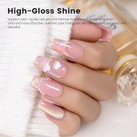 Rainbow Cat Eye Gel Nail Polish - Holographic Glitter