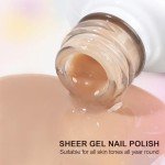 6-Color Sheer Gel Nail Polish Set