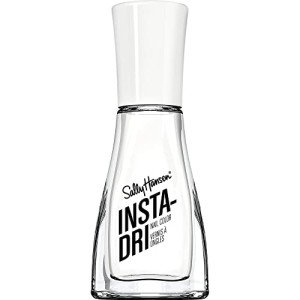 Sally Hansen Insta-Dri Nail Polish, White on Time