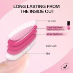 Pink Glitter Nail Polish Set – Quick Dry!