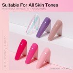 Pink Glitter Nail Polish Set – Quick Dry!